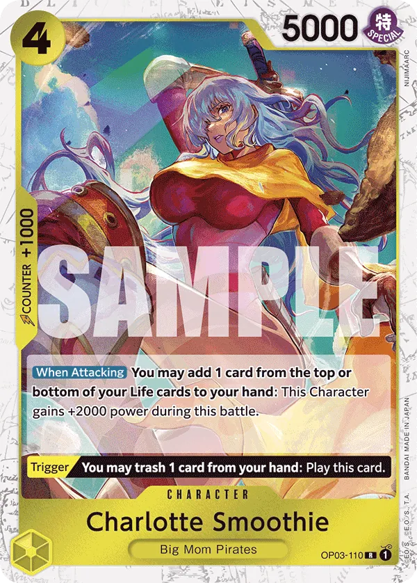 Charlotte Smoothie V.2 OP03-110 (PRB01) - Pirate Flag Holo / Near Mint - Sammelkarten