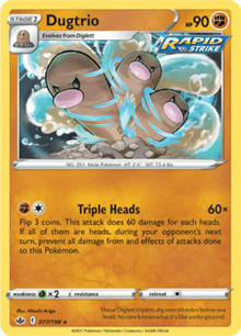 Chilling Reign Dugtrio 077/198 Englisch - Sammelkarten