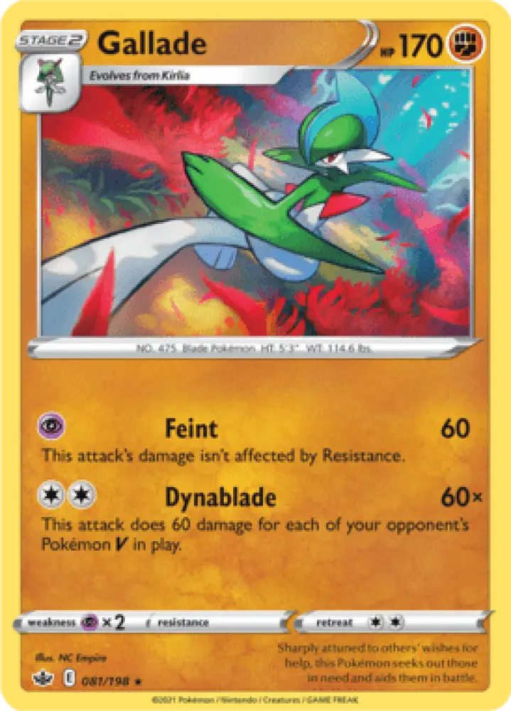 Chilling Reign Gallade 081/198 Englisch - Sammelkarten