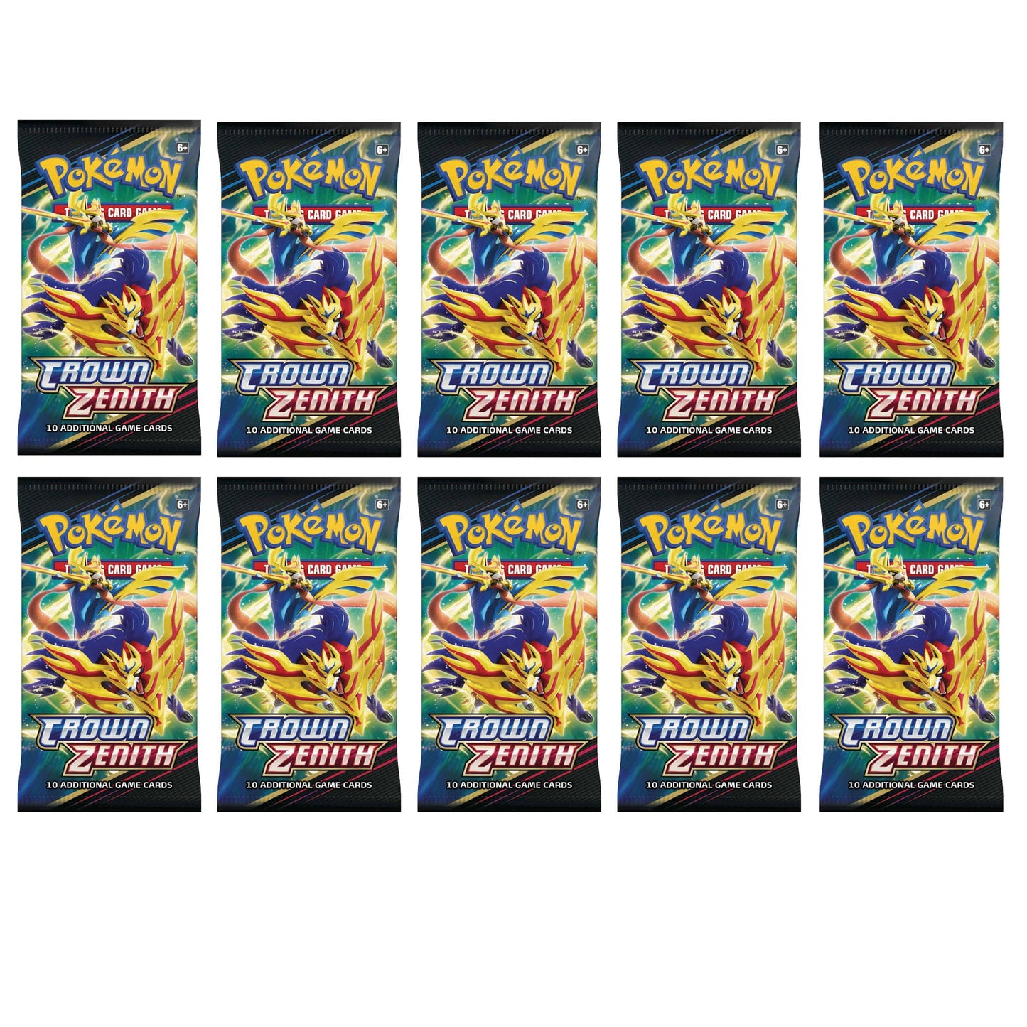 10 Crown Zenith Booster Bundle Pokemon Englisch