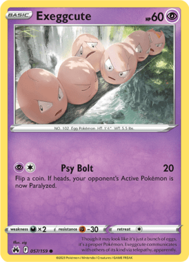 Crown Zenith Exeggcute 057/159 Englisch - Sammelkarten