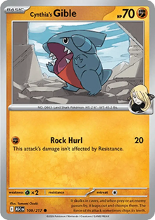 Cynthia's Gible - Ascended Heroes (Common) [ASC-109]