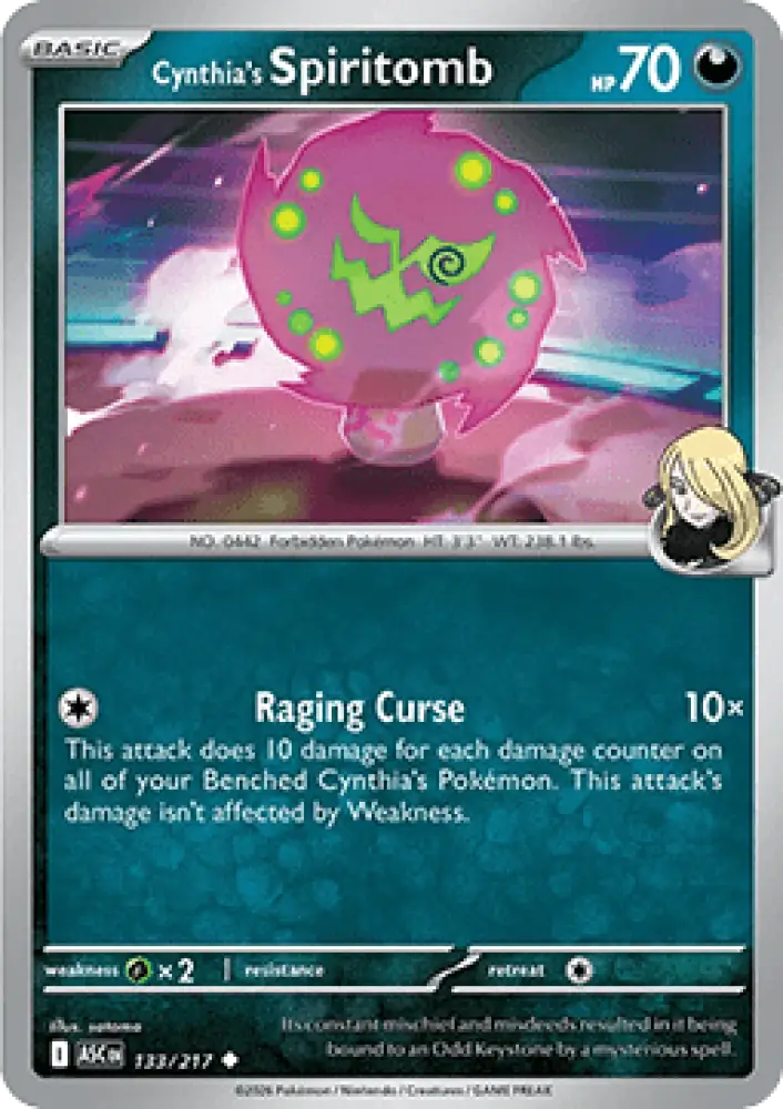 Cynthia's Spiritomb - Ascended Heroes (Uncommon) [ASC-133]