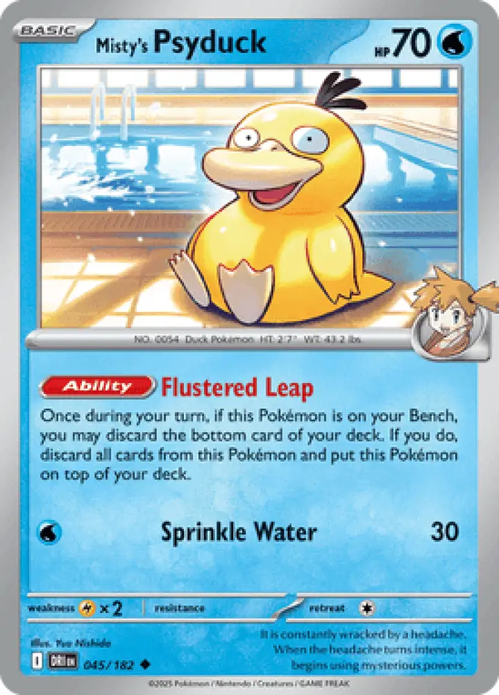 Destined Rivals Misty’s Psyduck 045/182 Englisch - Sammelkarten