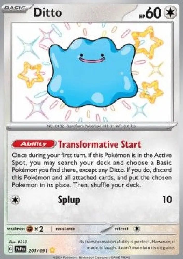 Ditto - Paldean Fates (Shiny Rare) [PAF-201]