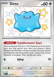 Ditto - Paldean Fates (Shiny Rare) [PAF-201]