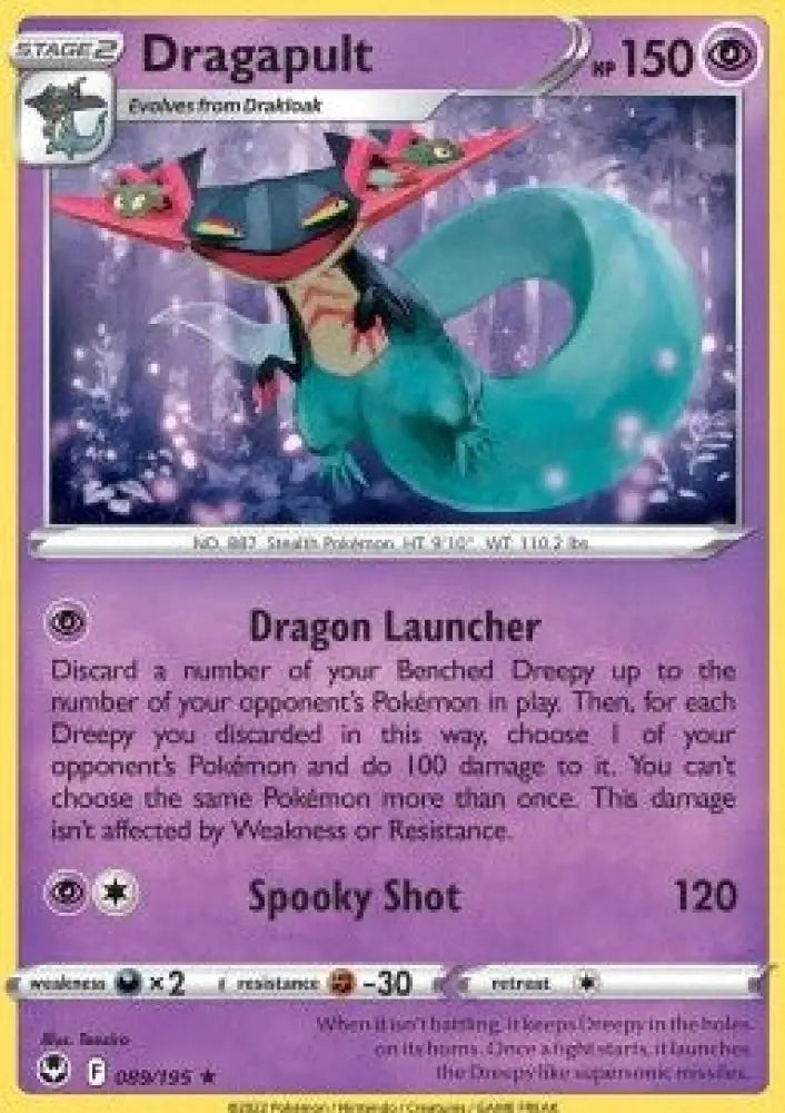Dragapult - Silver Tempest (Holo Rare) [SIT-089]