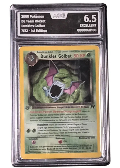 Dunkles Golbat 7/82 1st Edition Team Rocket DE AOG 6.5 - Sammelkarten