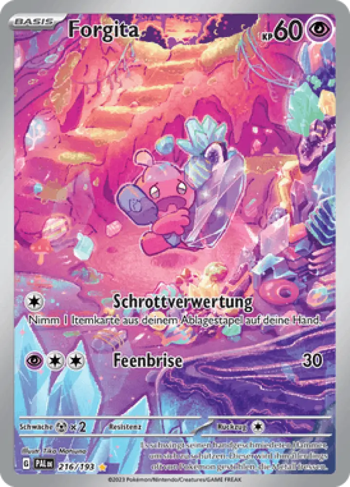 Entwicklungen in Paldea Forgita 216/193 Deutsch - Holo / Near Mint - Sammelkarten