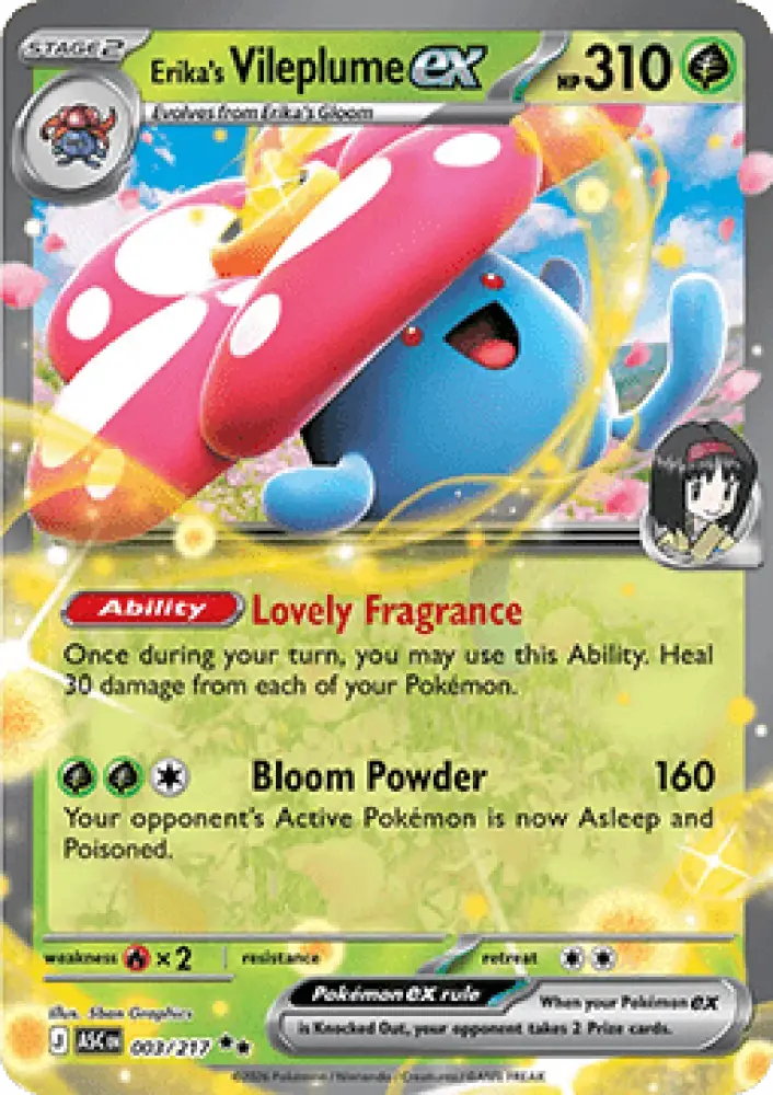 Erika's Vileplume ex - Ascended Heroes (Double Rare) [ASC-003]