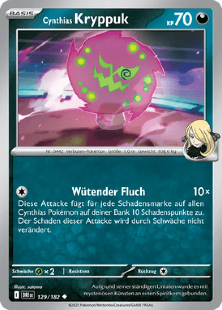 Ewige Rivalen Cynthias Kryppuk 129/182 Deutsch - Sammelkarten