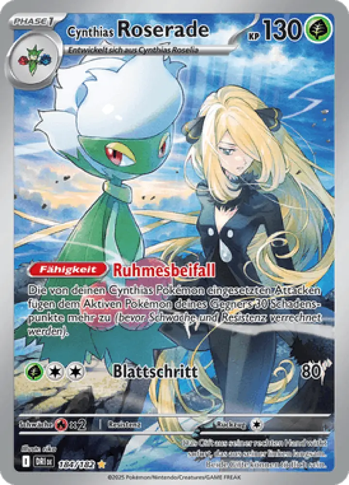 Ewige Rivalen Cynthias Roserade 184/182 Deutsch - Sammelkarten