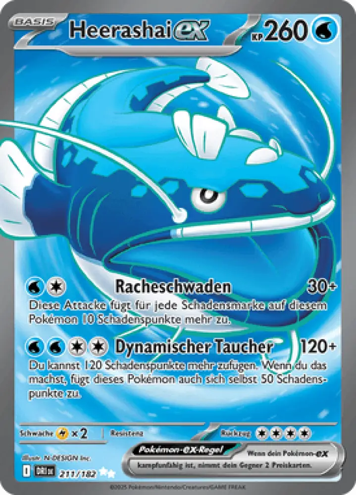 Ewige Rivalen Heerashai-ex 211/182 Deutsch - Sammelkarten