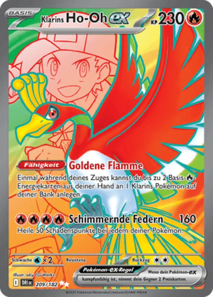Ewige Rivalen Klarins Ho-Oh-ex 209/182 Deutsch - Sammelkarten
