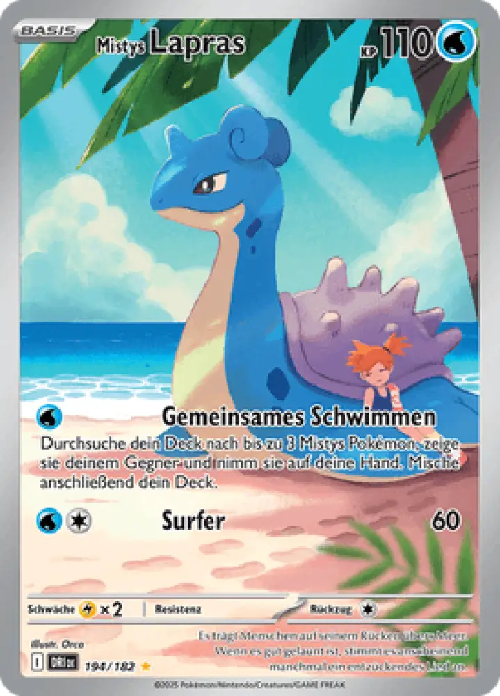 Ewige Rivalen Mistys Lapras 194/182 Deutsch - Sammelkarten