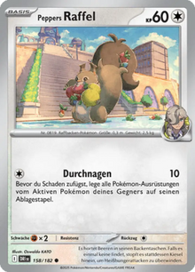 Ewige Rivalen Peppers Raffel 158/182 Deutsch - Sammelkarten