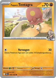 Ewige Rivalen Peppers Tentagra 109/182 Deutsch - Sammelkarten