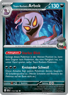 Ewige Rivalen Team Rockets Arbok 113/182 Deutsch - Sammelkarten