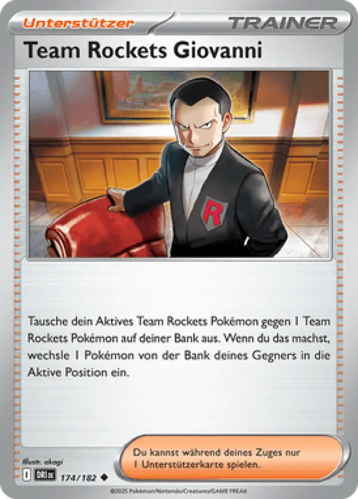 Ewige Rivalen Team Rockets Giovanni 174/182 Deutsch - Sammelkarten