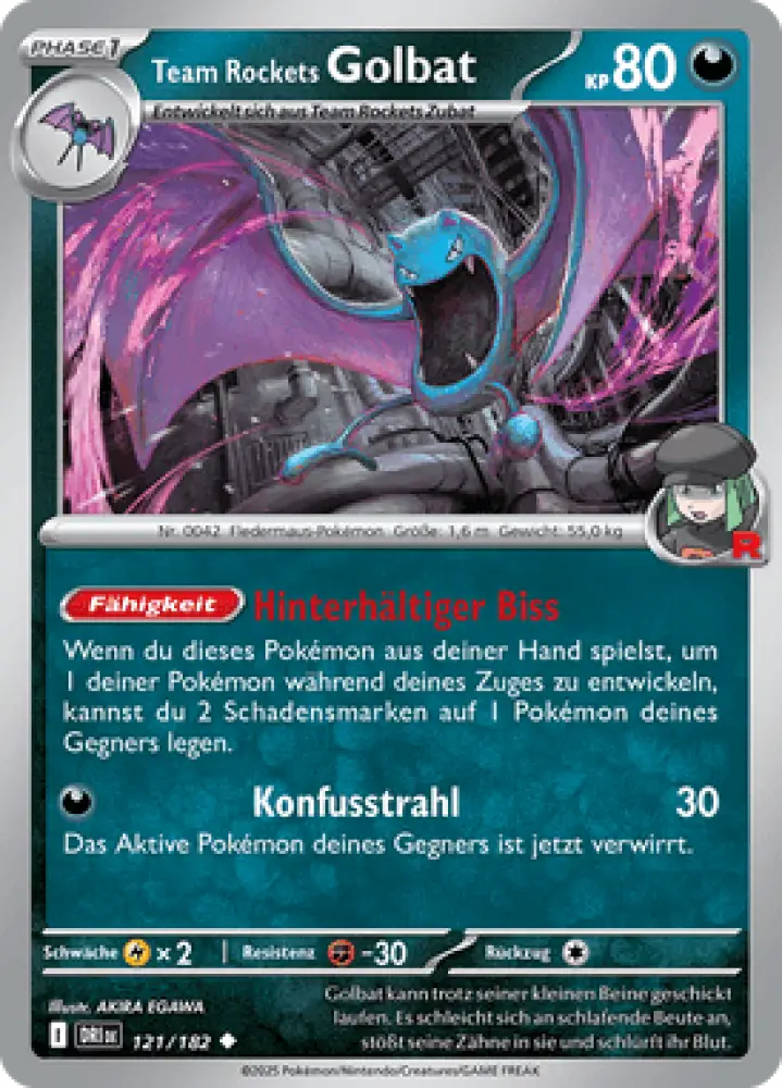 Ewige Rivalen Team Rockets Golbat 121/182 Deutsch - Sammelkarten