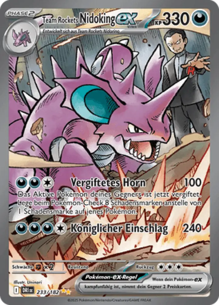 Ewige Rivalen Team Rockets Nidoking-ex 233/182 Deutsch - Sammelkarten