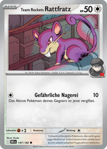 Ewige Rivalen Team Rockets Rattfratz 147/182 Deutsch - Sammelkarten