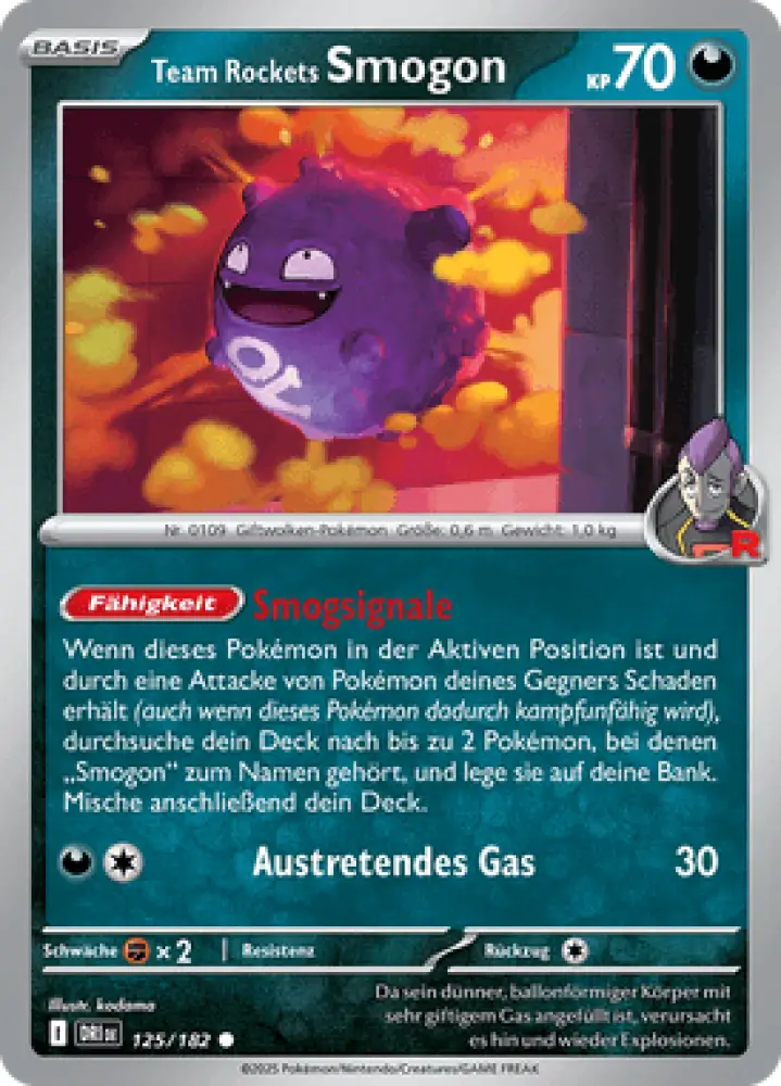 Ewige Rivalen Team Rockets Smogon 125/182 Deutsch - Sammelkarten