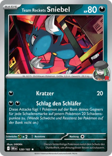 Ewige Rivalen Team Rockets Sniebel 128/182 Deutsch - Sammelkarten