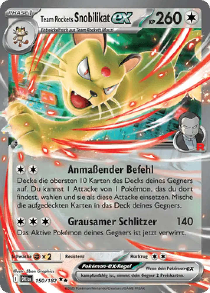 Ewige Rivalen Team Rockets Snobilikat-ex 150/182 Deutsch - Sammelkarten