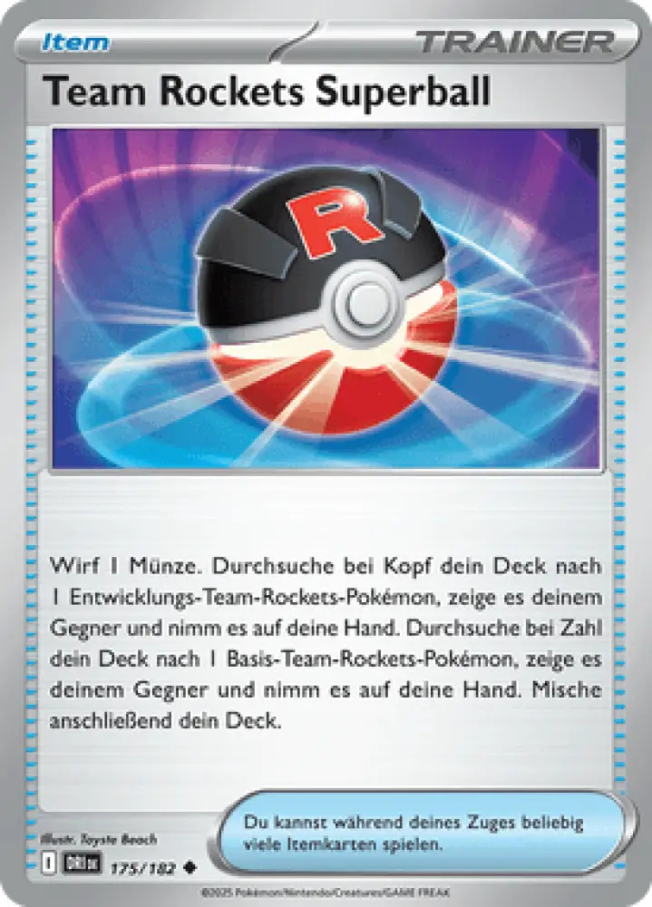 Ewige Rivalen Team Rockets Superball 175/182 Deutsch - Sammelkarten
