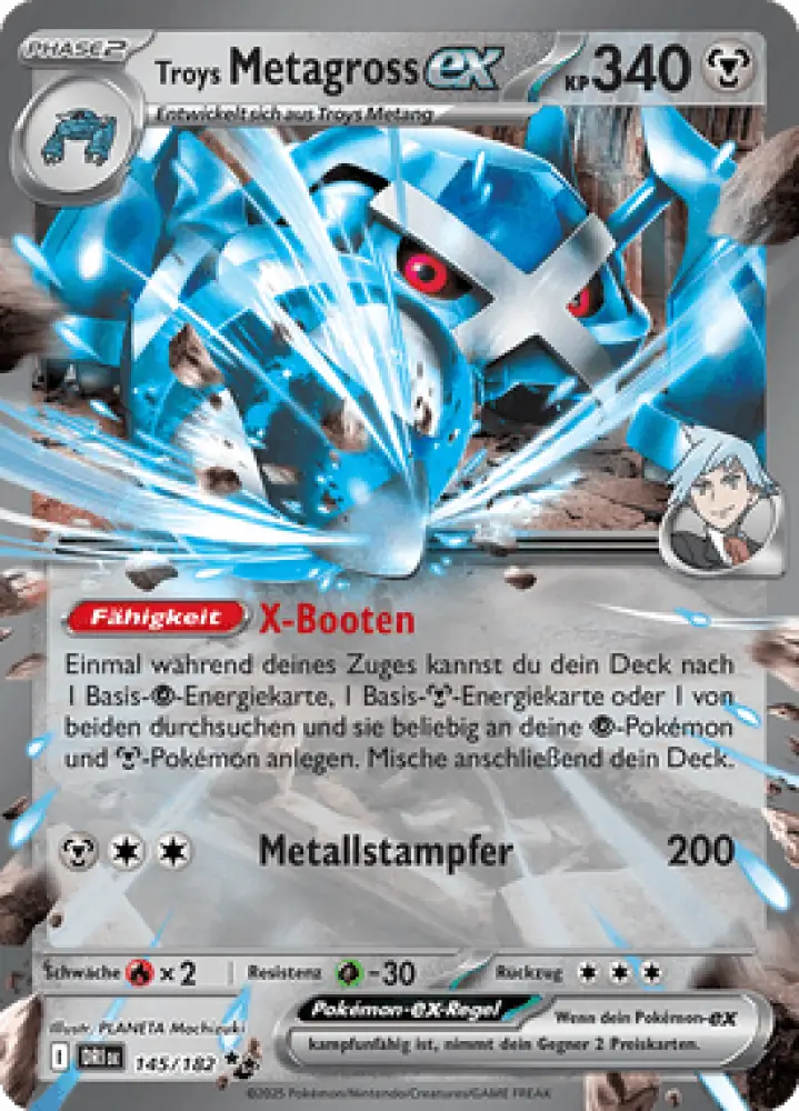 Ewige Rivalen Troys Metagross-ex 145/182 Deutsch - Sammelkarten