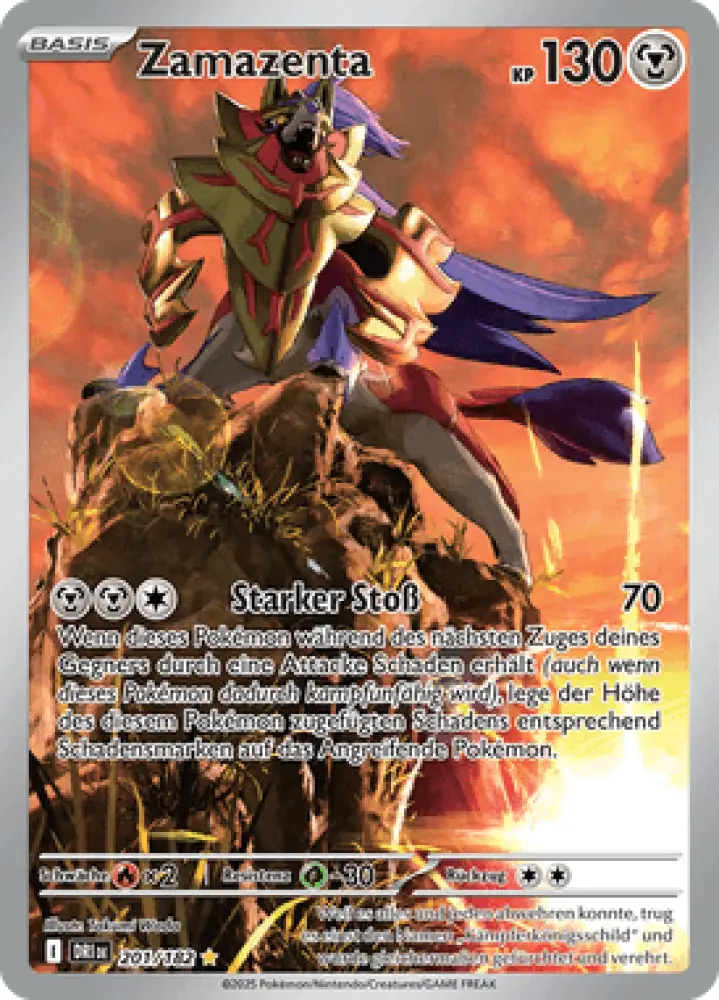 Ewige Rivalen Zamazenta 201/182 Deutsch - Sammelkarten