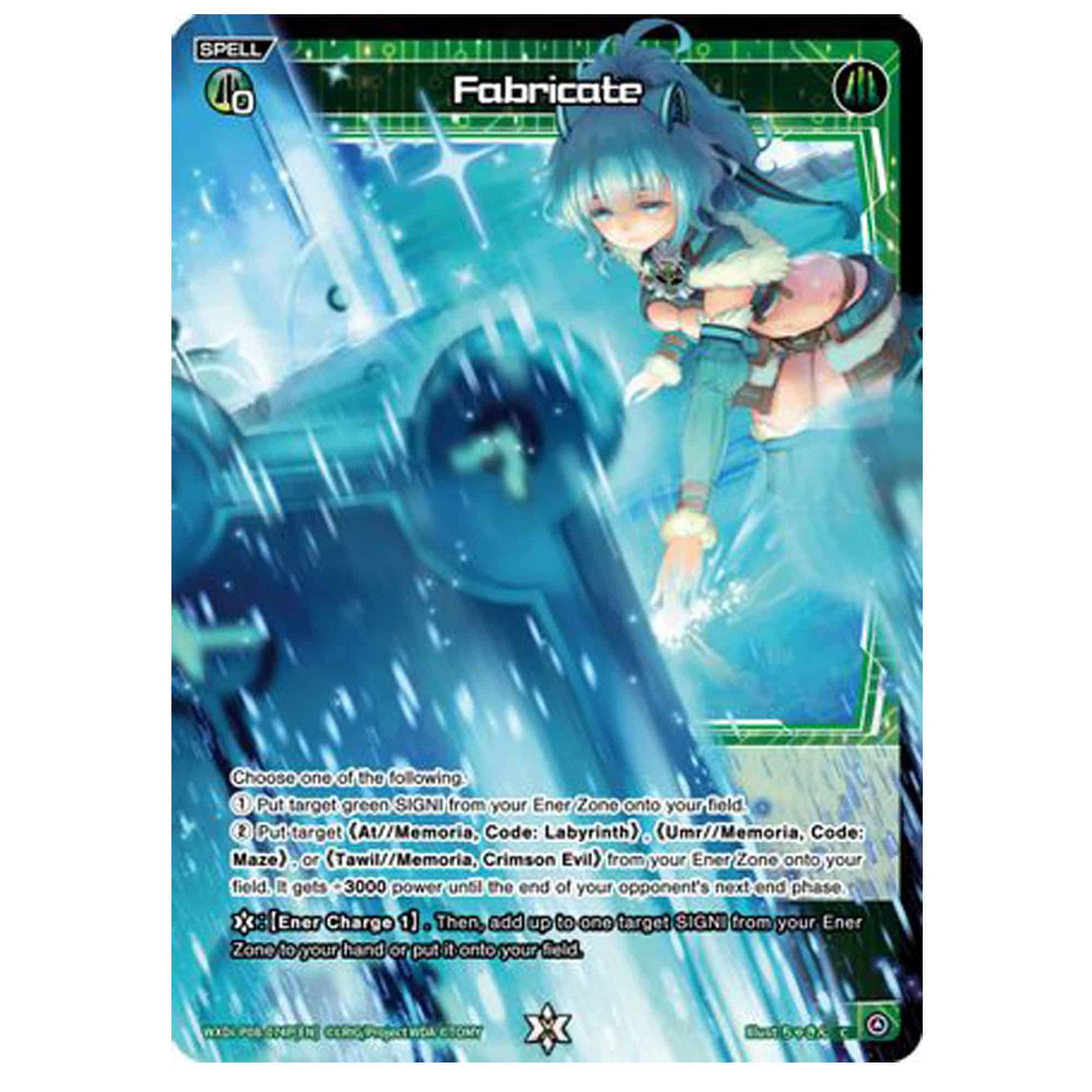 Fabricate Wixoss Karte P08 EN - Sammelkarten