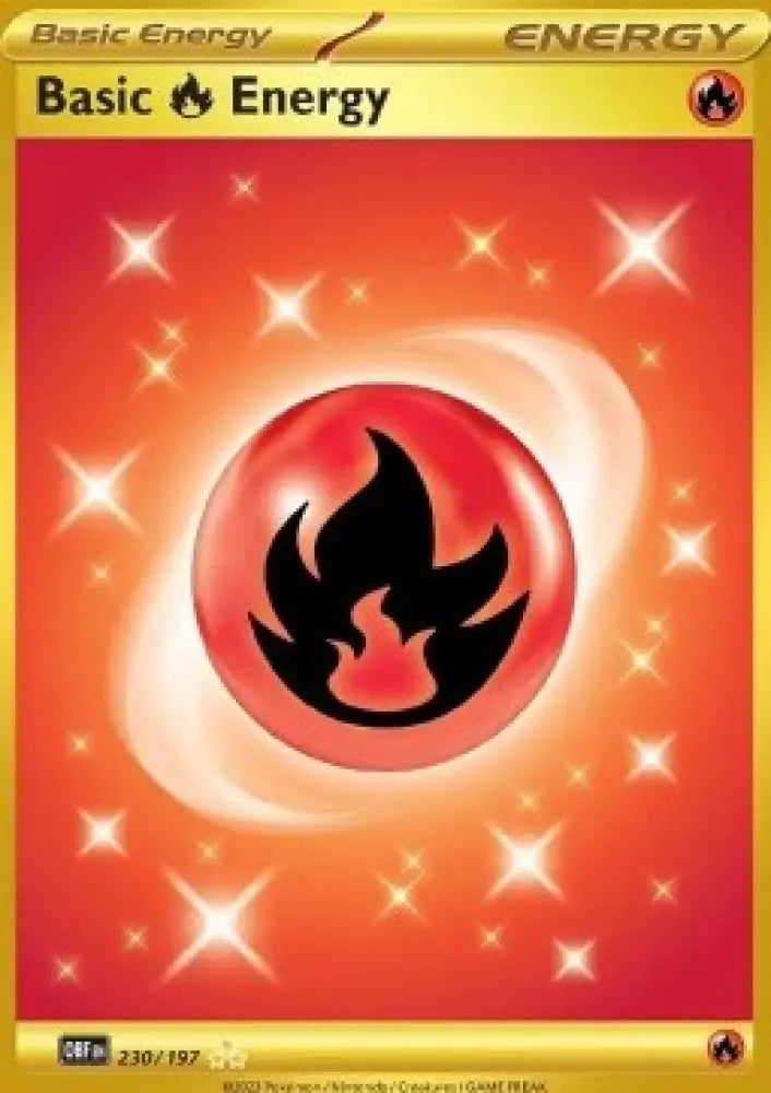 Fire Energy - Obsidian Flames (Secret Rare) [OBF-230]