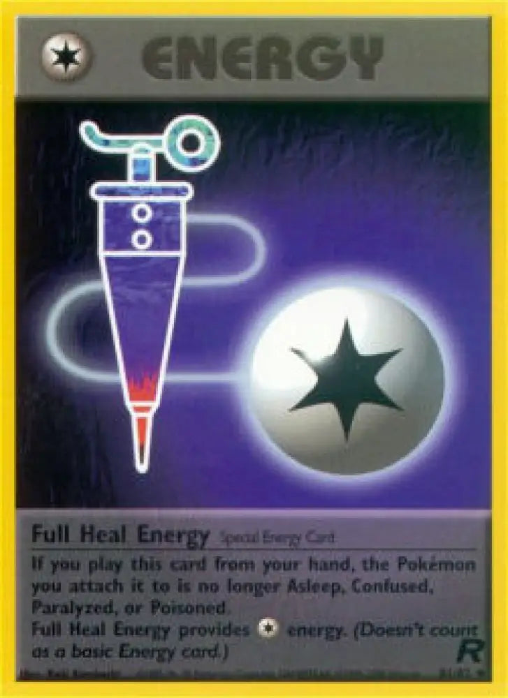 Full Heal Energy - Team Rocket (Uncommon) [TR-81]
