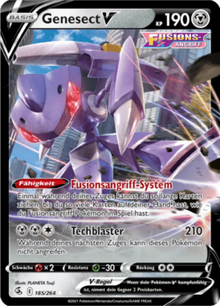 Fusionsangriff Genesect V 185/264 Deutsch - Holo / Near Mint - Sammelkarten
