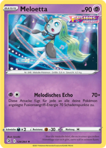 Fusionsangriff Meloetta 124/264 Deutsch - Gewöhnlich / Near Mint - Sammelkarten