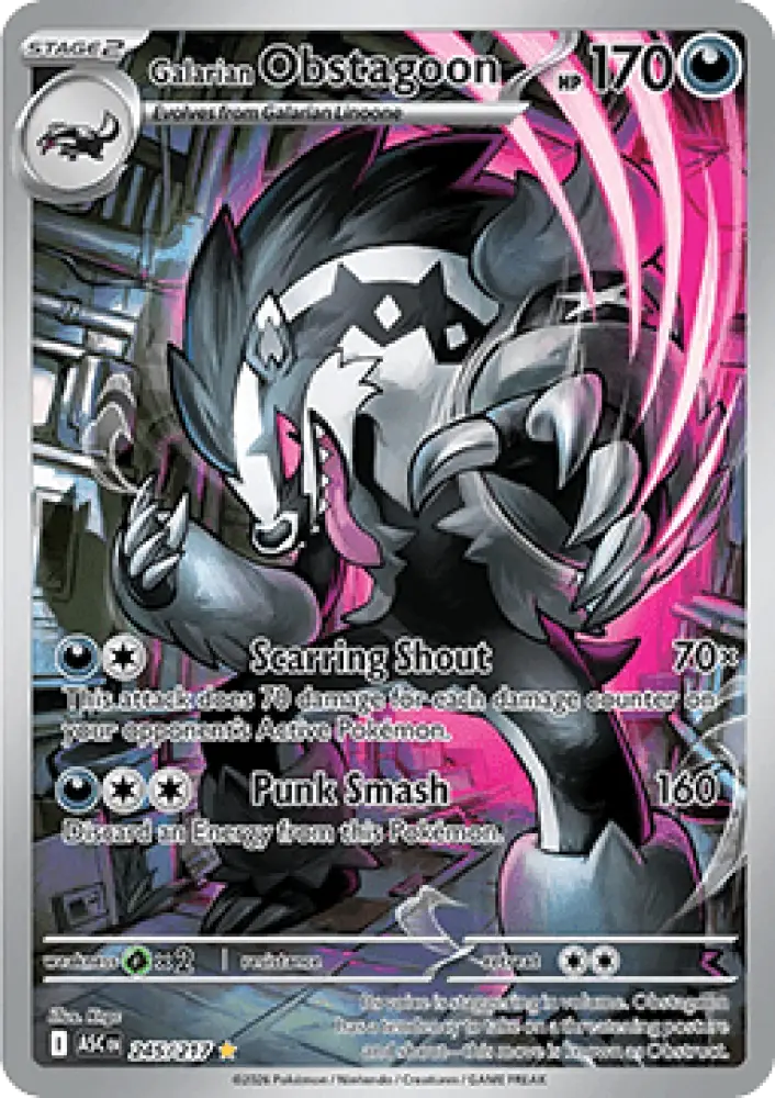 Galarian Obstagoon - Ascended Heroes (Illustration Rare) [ASC-245]