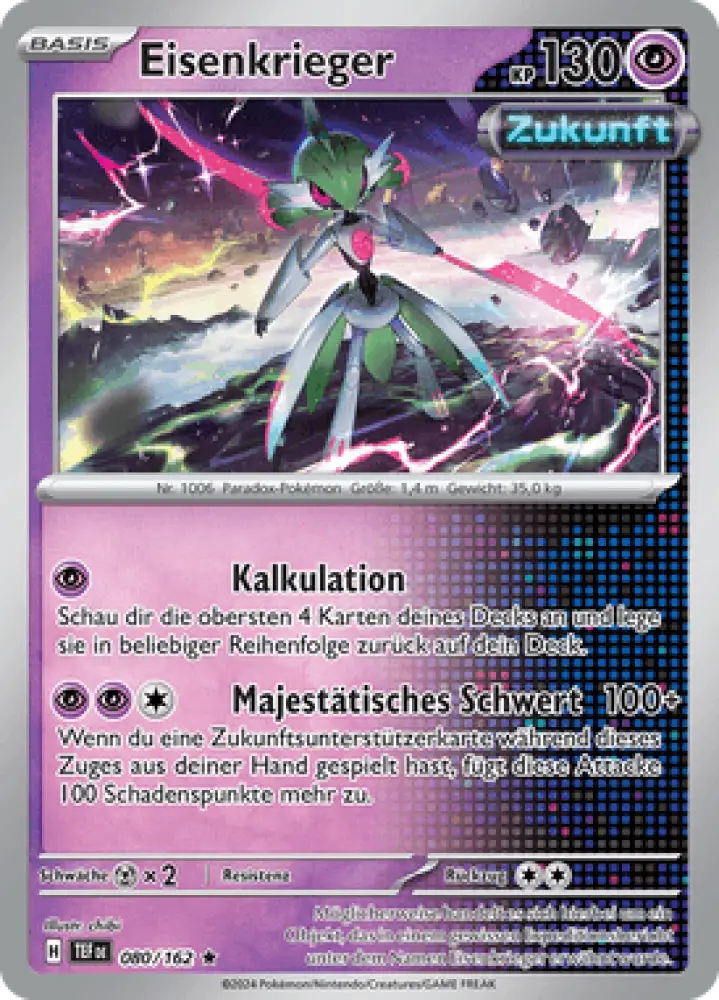 Gewalten der Zeit Eisenkrieger 080/162 Deutsch - Holo / Near Mint - Sammelkarten