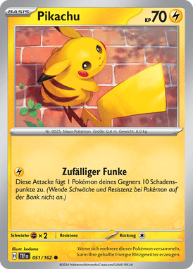 Gewalten der Zeit Pikachu 051/162 Deutsch - Sammelkarten