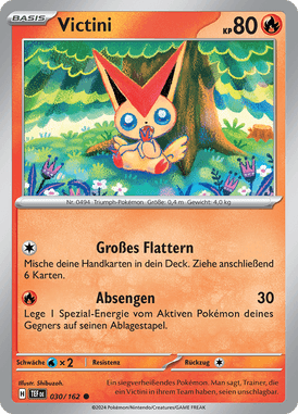 Gewalten der Zeit Victini 030/162 Deutsch - Sammelkarten