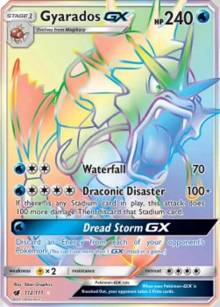 Gyarados GX - Crimson Invasion (Secret Rare) [CIN-112]