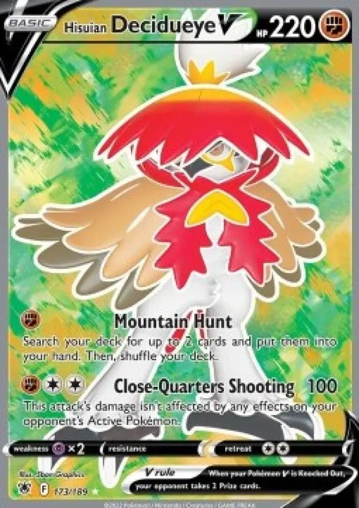 Hisuian Decidueye V - Astral Radiance (Ultra Rare) [ASR-173]