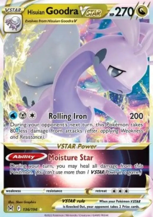 Hisuian Goodra VSTAR - Lost Origin (Ultra Rare) [LOR-136]