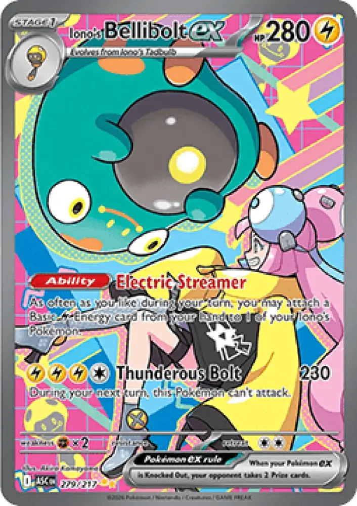 Iono's Bellibolt ex - Ascended Heroes (Special Illustration Rare) [ASC-279]