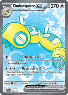 Journey Together Dudunsparce ex 178/159 Englisch - Sammelkarten