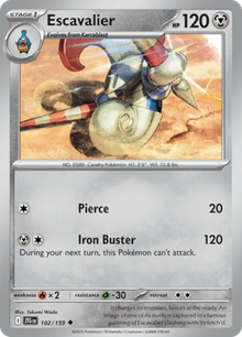 Journey Together Escavalier 102/159 Englisch - Sammelkarten