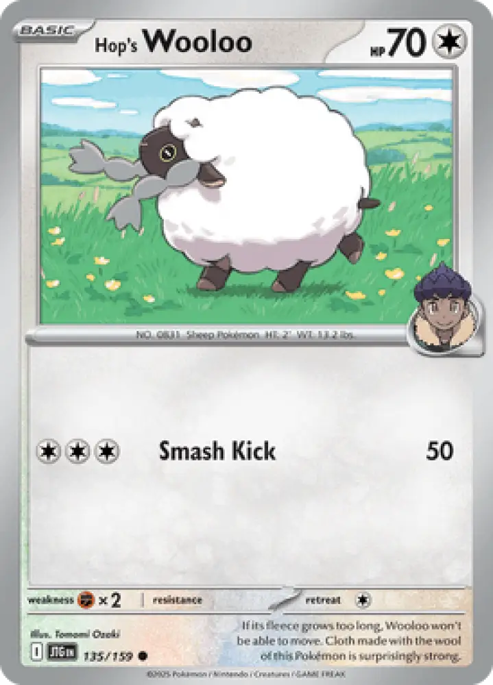 Journey Together Hop’s Wooloo 135/159 Englisch - Sammelkarten