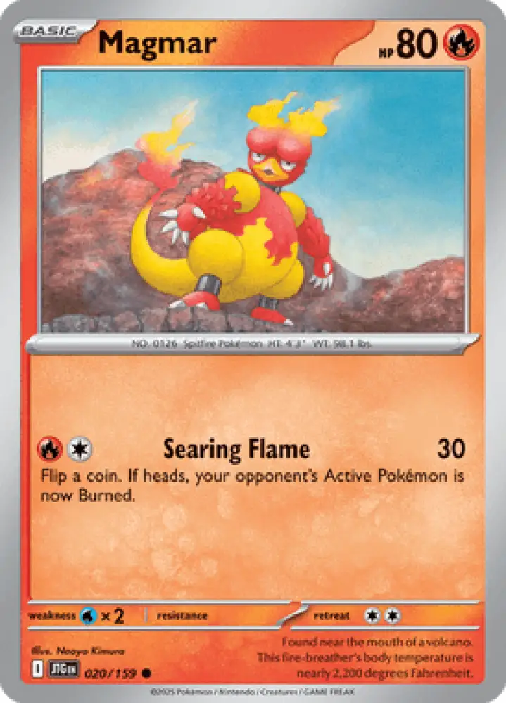 Journey Together Magmar 020/159 Englisch - Sammelkarten