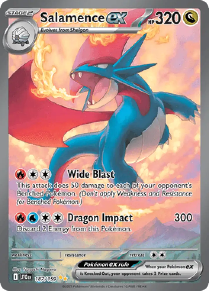 Journey Together Salamence ex 187/159 Englisch - Sammelkarten